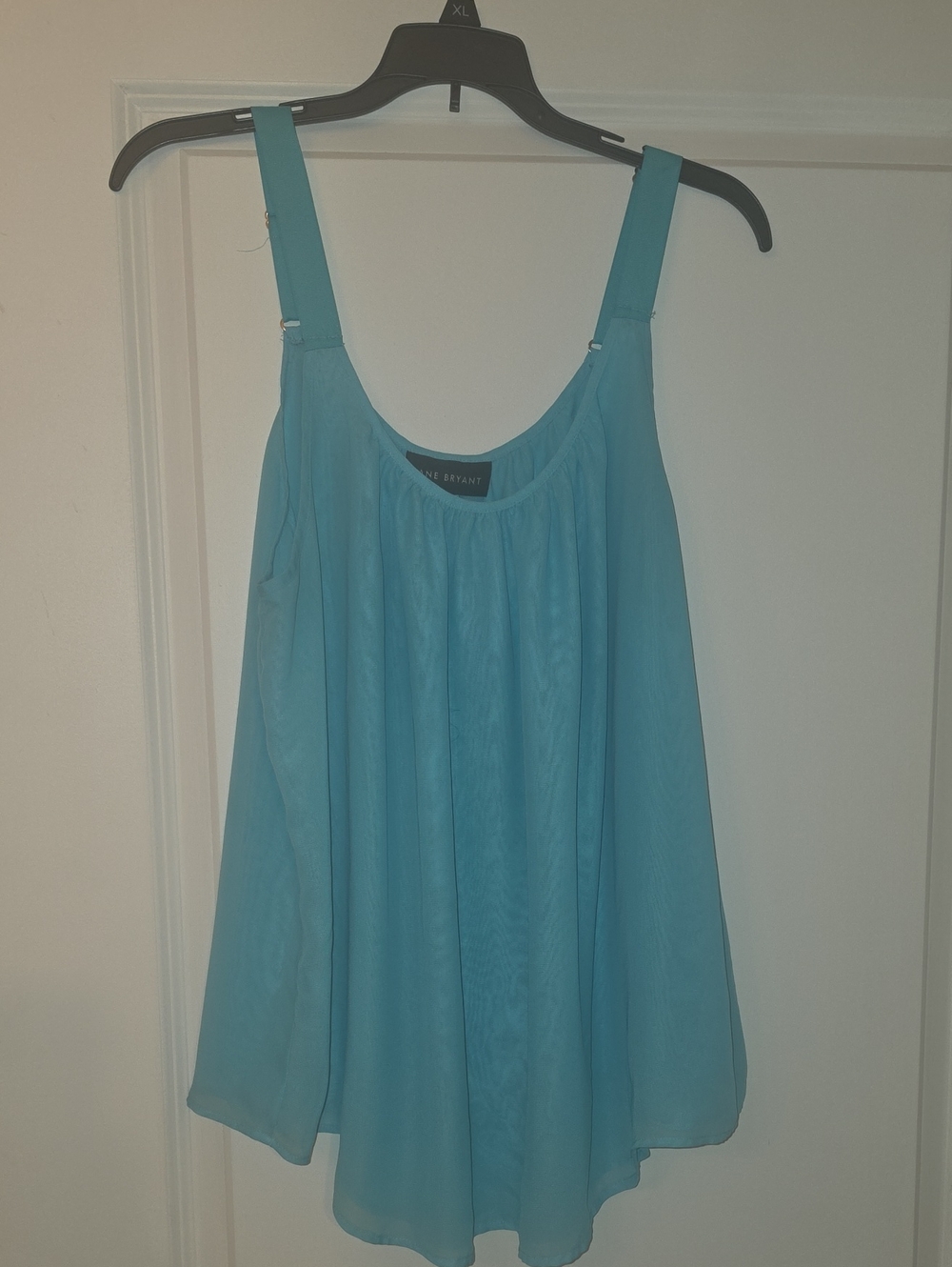 Lane Bryant Aqua Chiffon Relaxed Cami